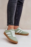 Sneakersy Damskie Niskie Zielone Ennorwen