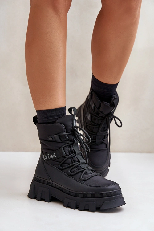 Śniegowce Damskie Na Zamek Lee Cooper LCJ-24-47-3144 Czarne