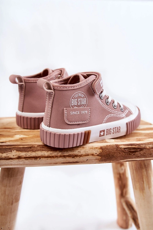 Dziecięce Wysokie Trampki BIG STAR KK374016 Różowe