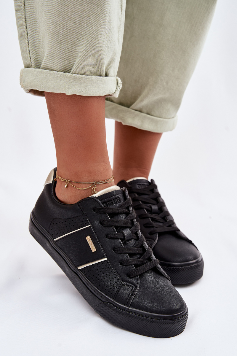Sneakersy Damskie Ażurowe Big Star TT274290 Czarne