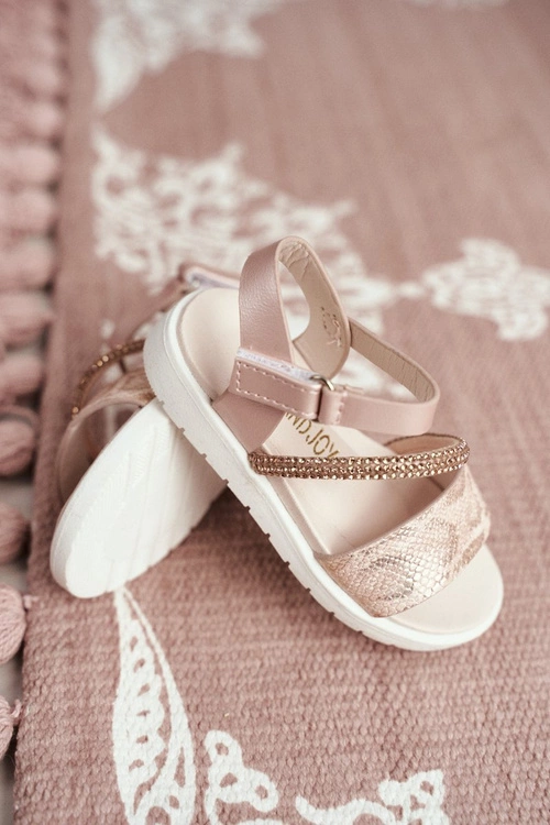 Dziecięce Sandałki Na Rzepy Dla Dziewczynki Różowe Lilo