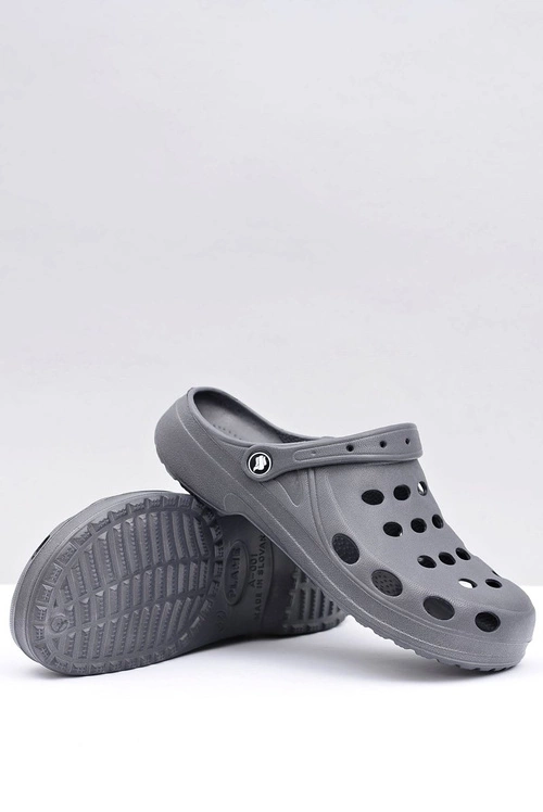 Męskie Klapki Sandały Ogrodowe Basen Szare