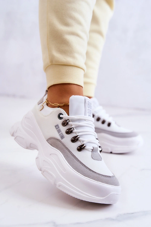 Damskie Sportowe Buty Sneakersy Big Star JJ274A220 Białe