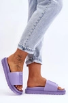 Damskie Klapki Big Star JJ274A304 Fioletowe