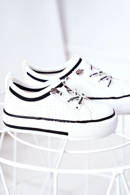 Dziecięce Przewiewne Trampki Białe Kids Club