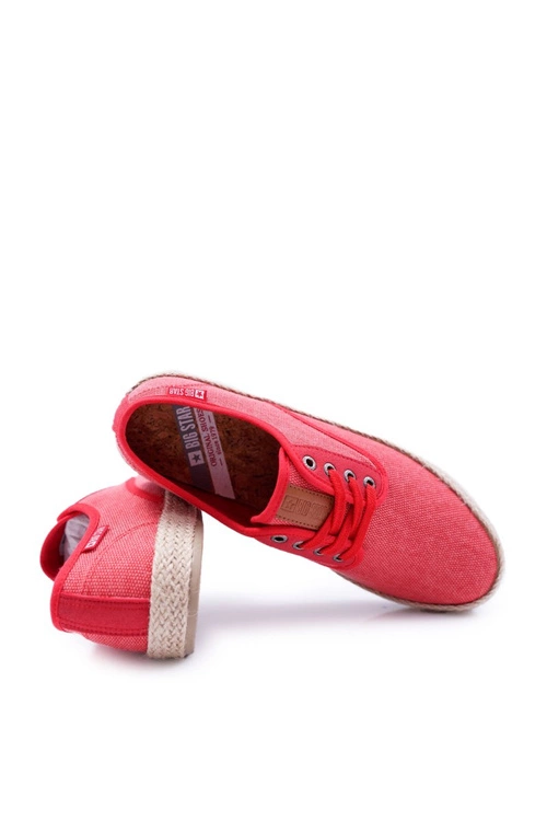 Trampki Męskie Espadryle Big Star Czerwone DD174173
