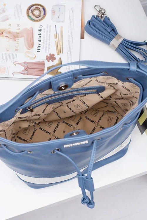 Damska Torebka Niebieski Worek Monnari