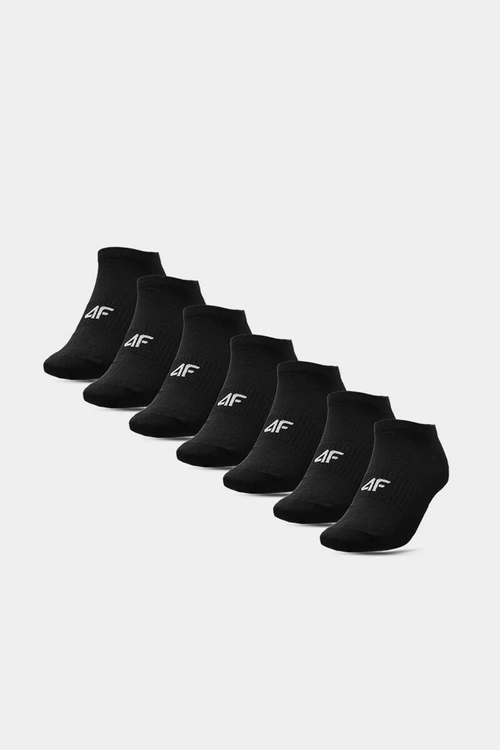 Skarpety Męskie 4F Przed Kostkę 7-PACK 4FWAW23USOCM221-20S Czarne