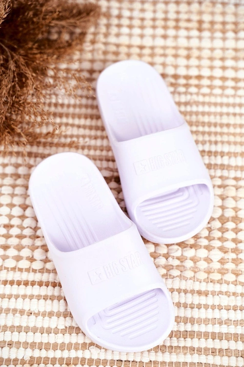 Klapki Dziecięce Młodzieżowe Big Star Białe GG374811