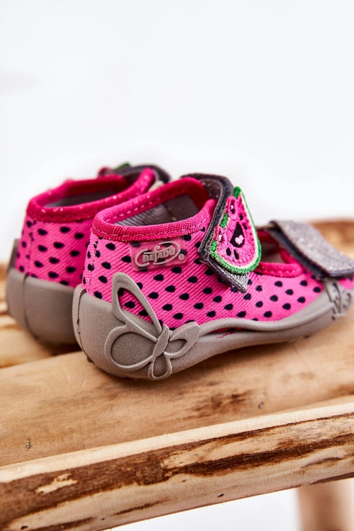 Sandałki Na Rzep Arbuz Befado 342P045 Różowe