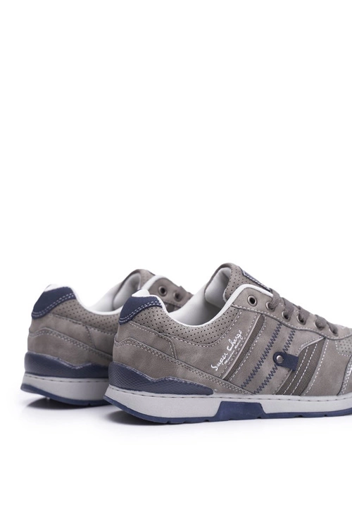 Sportowe Męskie Buty Casual Szare Super