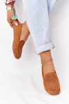 Damskie Zamszowe Mokasyny Camel Molly