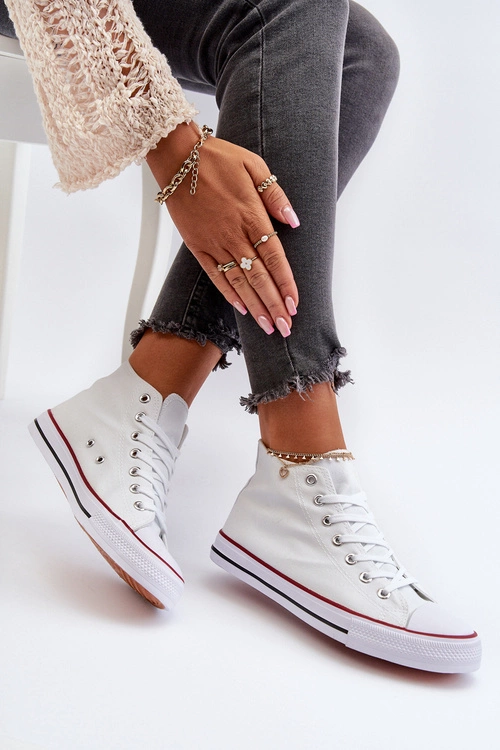 Trampki Damskie Białe Socerio