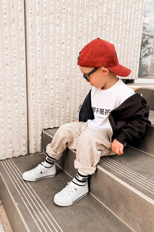 Dziecięce Wsuwane Trampki Big Star JJ374391 Białe