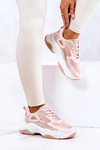 Sportowe Buty Sneakersy Różowe Retroque