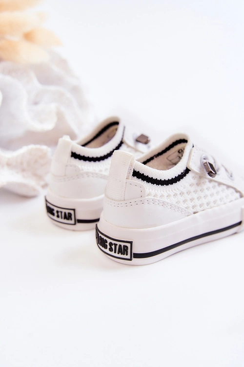 Dziecięce Wsuwane Trampki Big Star JJ374391 Białe