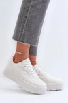 Sneakersy Damskie Na Platformie Białe Axivana