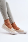 Tenisówki Trampki Damskie Lee Cooper LCW-24-31-2728 Beżowe