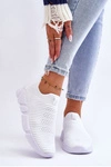 Damskie Sportowe Buty Slip-on Big Star DD274460 Białe