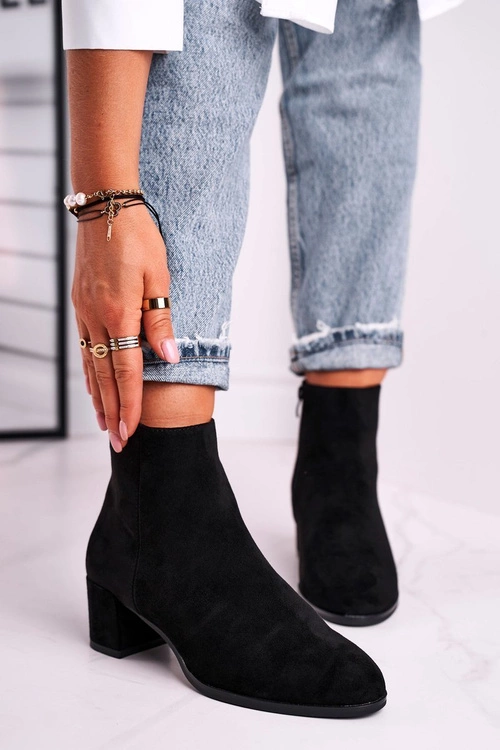 Botki Damskie Sergio Leone Czarne BT528