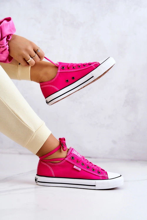 Niskie Trampki Damskie Big Star JJ274A005 Fuksja