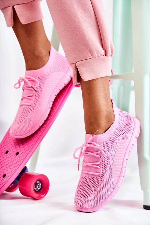 Damskie Wsuwane Sportowe Buty Różowe Sequro