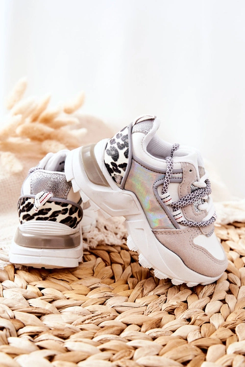 Dziecięce Sportowe Buty Sneakersy Białe Rommie