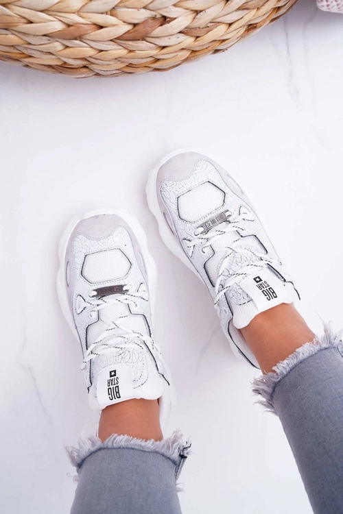 Damskie Sportowe Obuwie Big Star by Daniel Lopez Białe FF274430