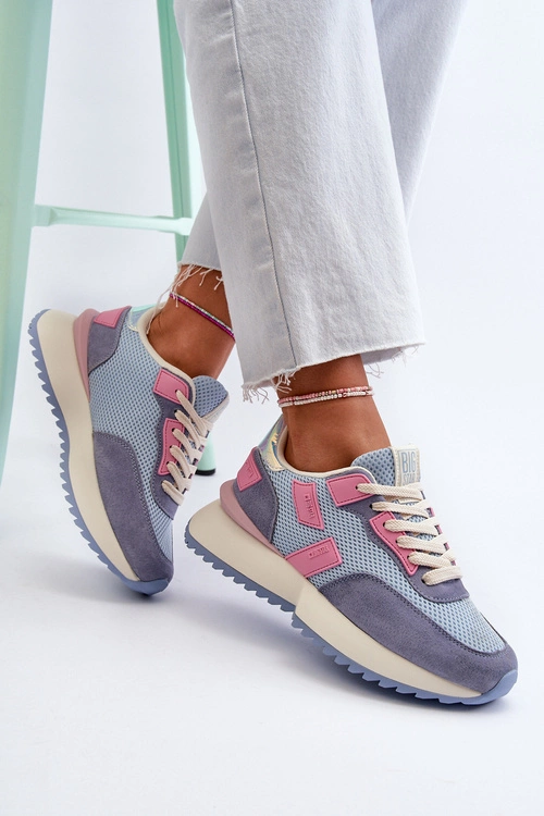 Sneakersy Damskie Big Star NN274974 Niebieskie