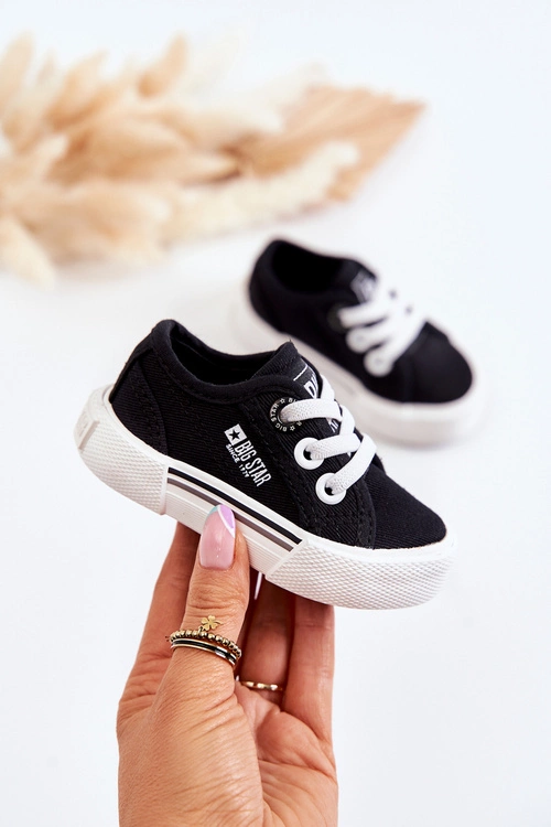 Dziecięce Niskie Trampki Big Star JJ374164 Czarne