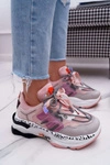 Sportowe Damskie Buty Różowe Focus
