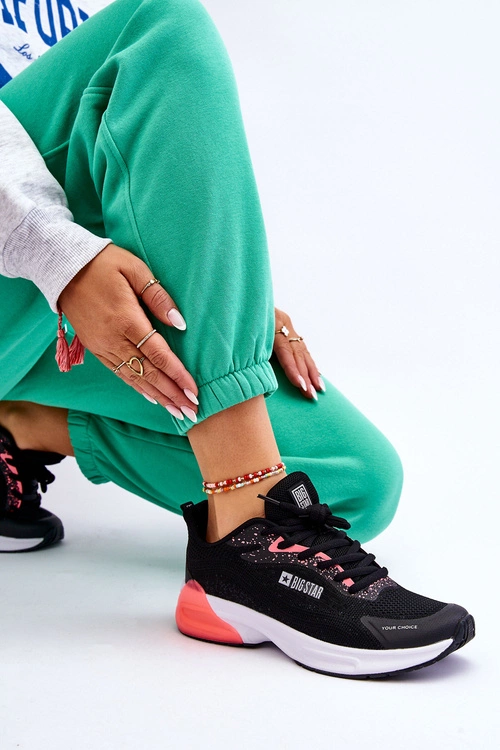 Modne Buty Sportowe Memory Foam System Big Star LL274318 Czarne