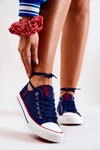 Damskie Trampki BIG STAR JJ274121 Granatowe