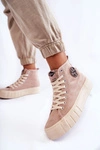 Wysokie Trampki Lee Cooper LCJ-22-31-1434L Beżowe