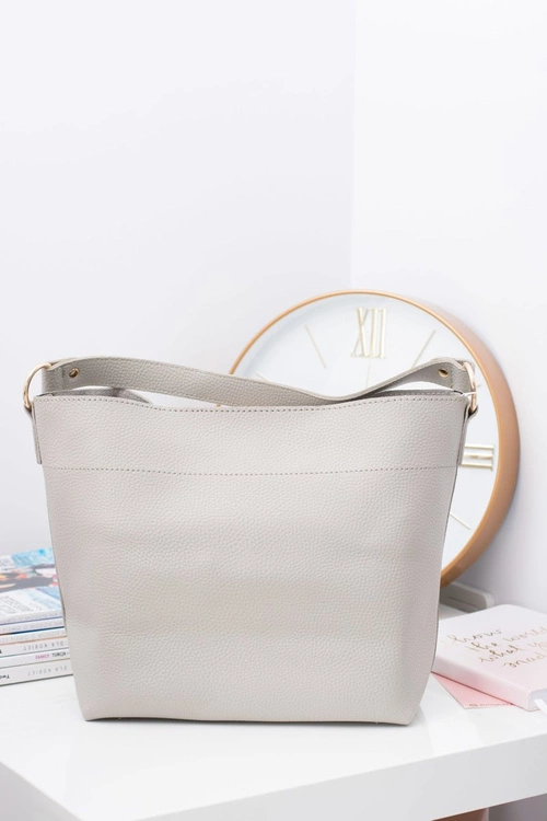 Szara Torebka Damska A4 na Rami