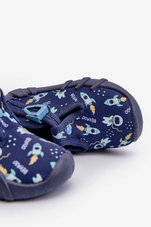 Wygodne Kapcie Dziecięce BEFADO 110N482 Granatowe