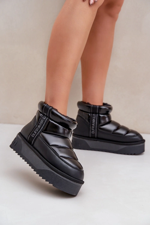 Niskie Śniegowce Na Grubej Podeszwie D.Franklin DFSH371011 Czarne