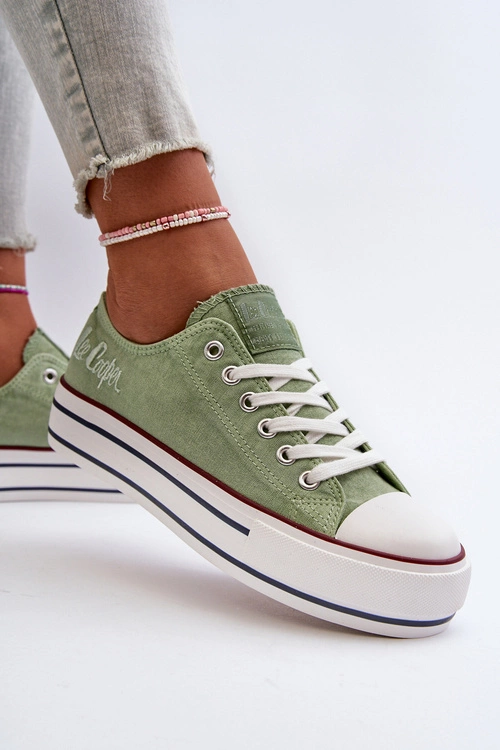 Trampki Damskie Na Grubej Podeszwie Lee Cooper LCW-24-31-2217 Zielone