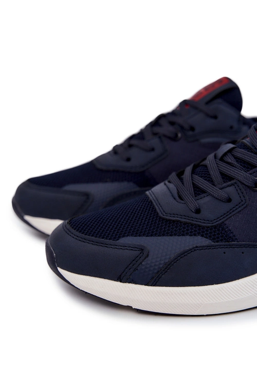 Męskie Sportowe Buty Memory Foam Big Star JJ174293 Granatowe