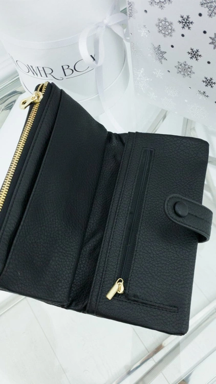 Duży Damski Portfel Czarny