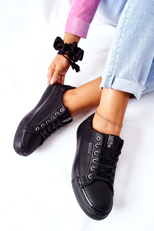 Damskie Trampki Na Platformie BIG STAR II274345 Czarne