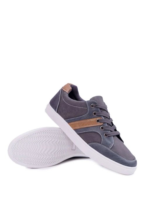 Trampki Męskie Szare Casual Kenny