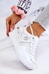 Damskie Skórzane Buty Sportowe Sneakersy Białe Loissa