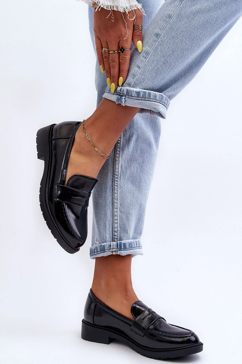 Klasyczne Damskie Mokasyny Czarne Faradays