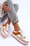 Damskie Buty Sportowe Sneakersy Big Star MM274355 Brązowo-Różowe