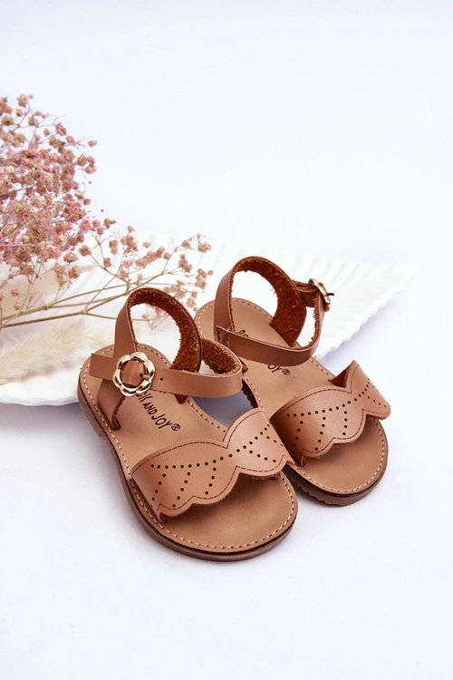 Klasyczne Dziecięce Sandały Brązowe Izzy