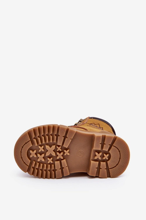Dziecięce Ocieplane Botki Trapery Camel Walter