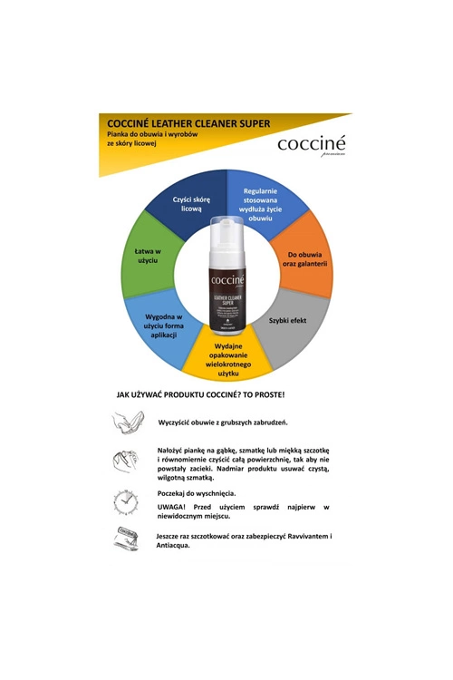 Coccine Pianka do Skór Licowych Leather Cleaner