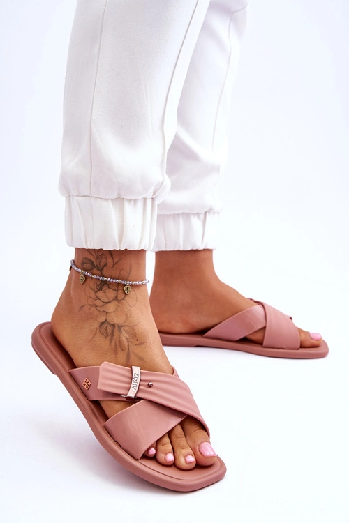 Pachnące Wegańskie Klapki ZAXY JJ285216 Nude