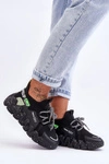 Wsuwane Modne Sneakersy Czarne Evolution